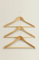 CINTRE BOIS LAQUÉ (LOT DE 3)