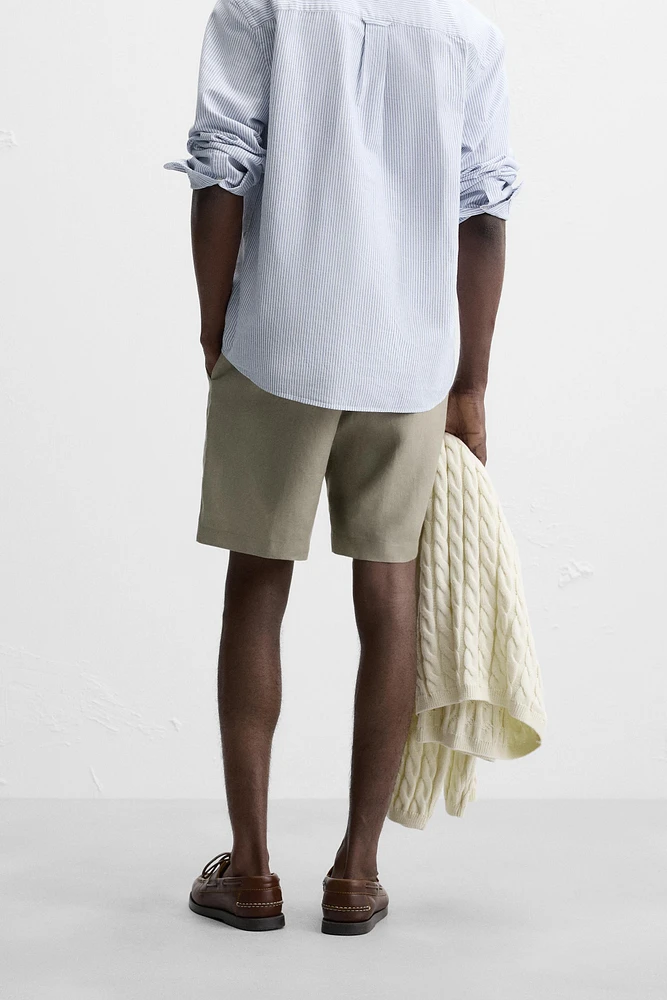 100% LINEN SHORTS