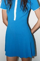 KNIT SHIRT DRESS