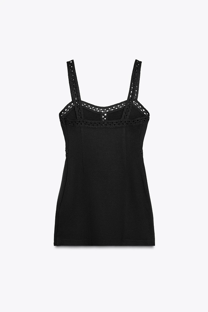 INTERLOCK CROCHET DRESS