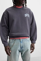 TEXT CREWNECK SWEATSHIRT