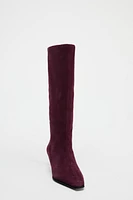 HEELED SUEDE BOOTS