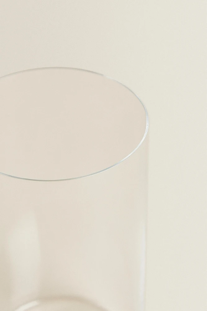 STRAIGHT CRYSTALLINE SOFT DRINK TUMBLER