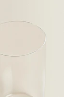 STRAIGHT CRYSTALLINE SOFT DRINK TUMBLER