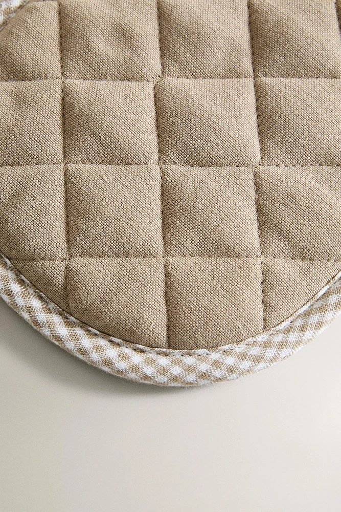 DOUBLE COTTON MITT