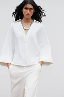 WIDE SLEEVE POPLIN SHIRT