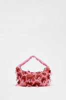 BEADED MINI BUCKET BAG