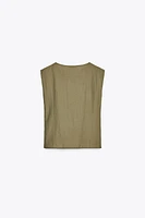 BLOUSE SANS MANCHES