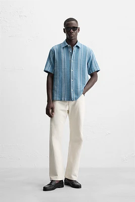 TEXTURED STRIPED SHIRT