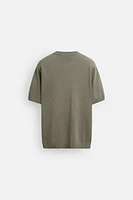 TEXTURED KNIT T-SHIRT