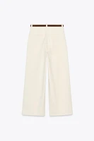 Z1975 BELTED HIGH-WAISTED CULOTTES