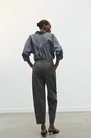 ELASTIC WAISTBAND COTTON PANTS