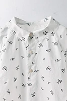 AGES -6/LIMITED EDITION FLORAL POPLIN SHIRT