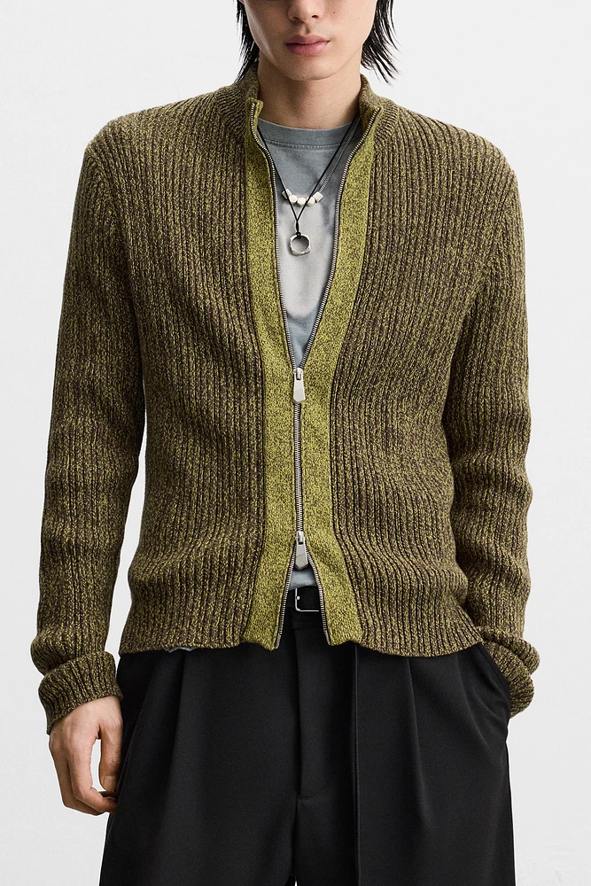ZIP CARDIGAN