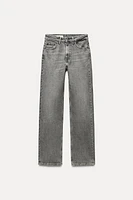 TRF STRAIGHT LEG JEANS WITH A HIGH WAIST