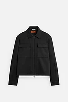 REGULAR FIT ZIPPER OVERSHIRT