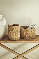 CYLINDRICAL SEAGRASS BASKET