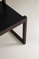 CHAISE STRUCTURE BOIS ET CUIR