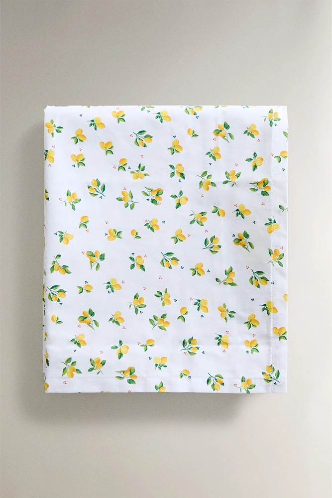 NAPPE COTON ENDUIT CITRONS