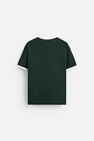 BASIC RIBBED CONTRAST T-SHIRT