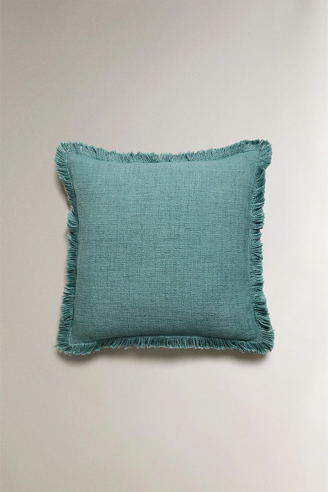 HOUSSE DE COUSSIN FRANGES