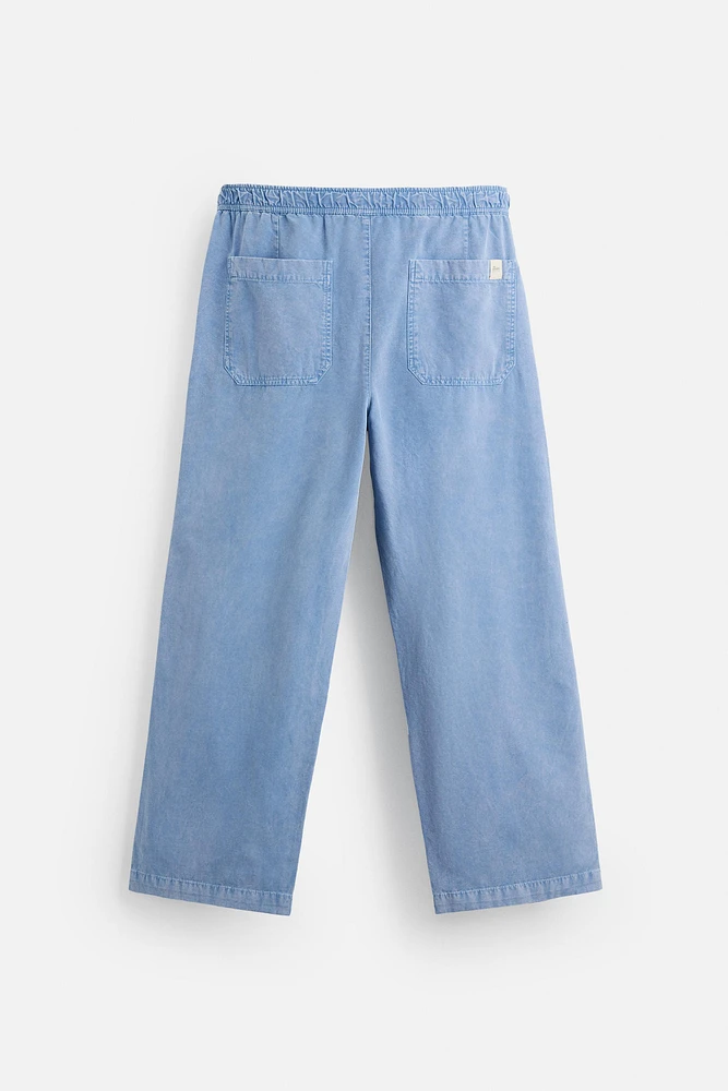 WASHED CANVAS PANTS