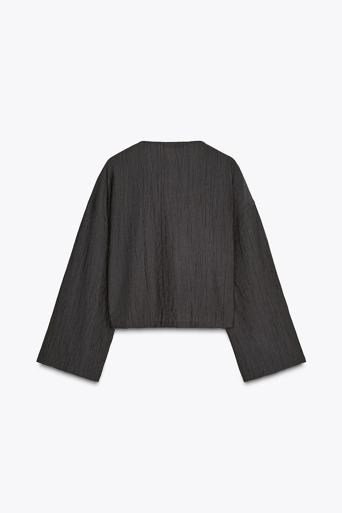 KIMONO EFFET PLISSÉ
