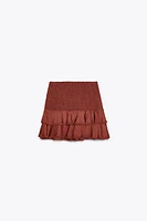 RUFFLED LACE SKORT