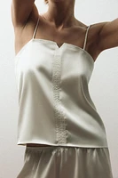 SATIN EFFECT TANK TOP