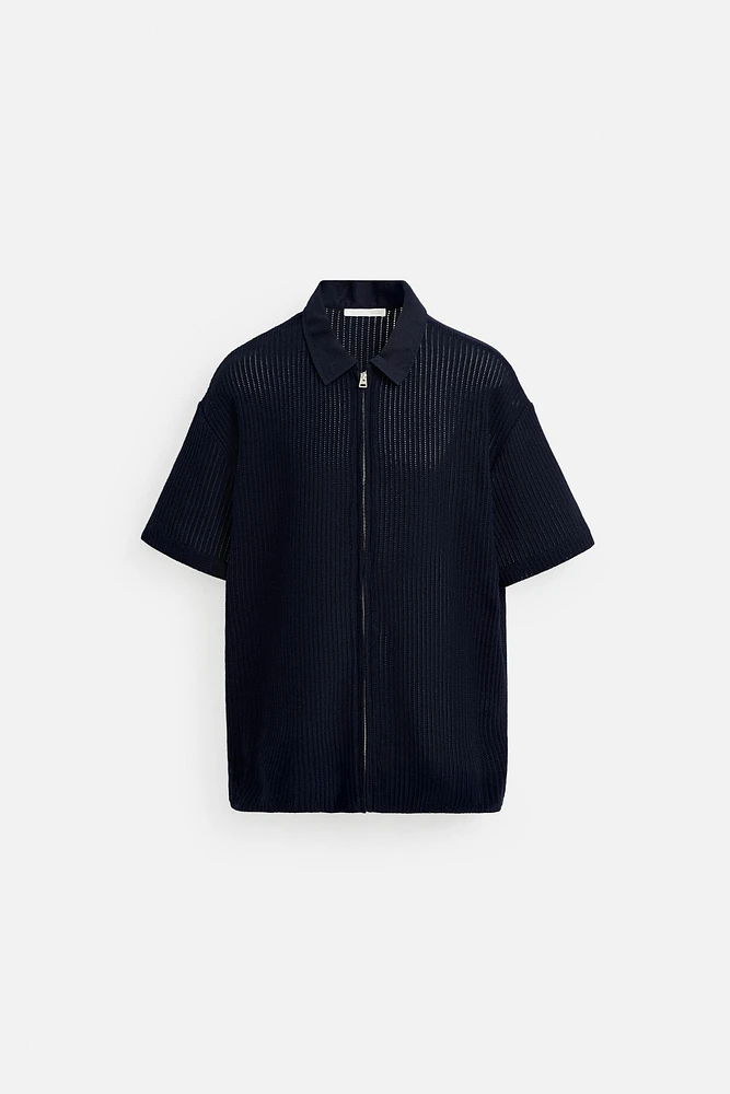 CHEMISE STRUCTURÉE ZIP