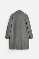 HERRINGBONE WOOL COAT