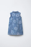 FLORAL DENIM DRESS