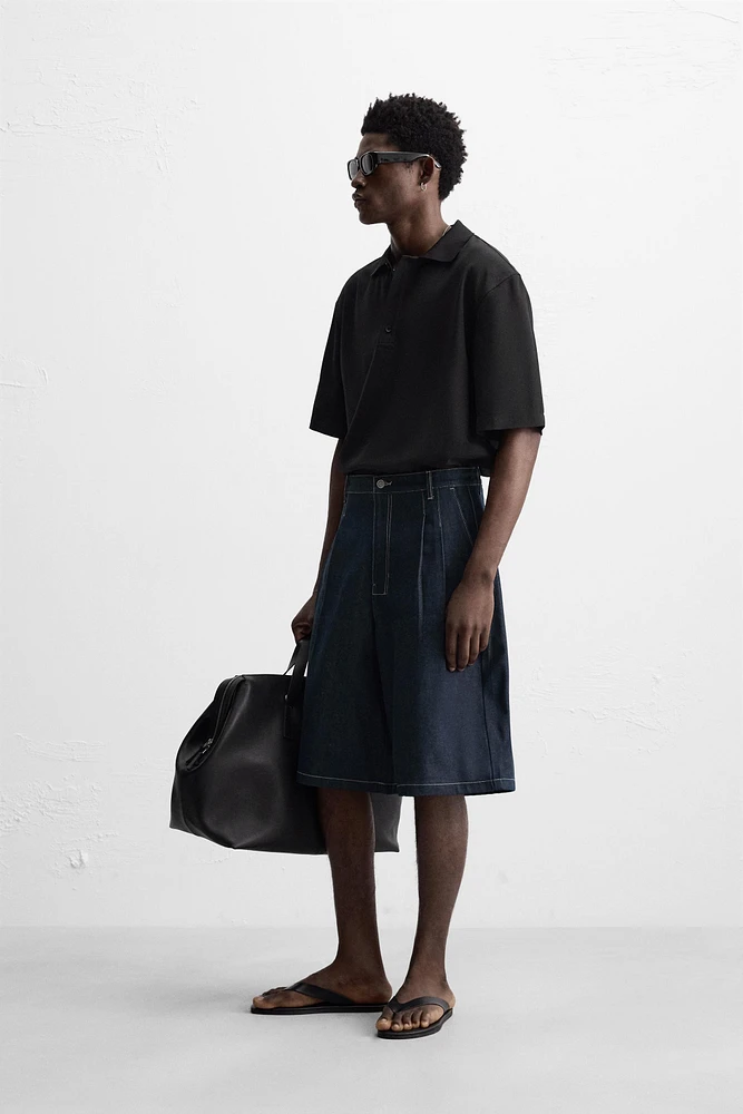 FLOWY POLO SHIRT