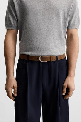 CEINTURE EN CUIR CROÛTE DE