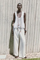 TOP EN MAILLE PÉPLUM