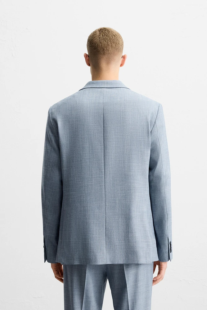 TEXTURED SUIT BLAZER