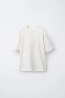 T-SHIRT EN MAILLE À TEXTURE