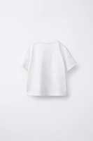 T-SHIRT À APPLIQUÉ PAPILLONS