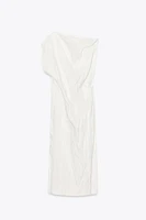 ZW COLLECTION ASYMMETRIC WRINKLED DRESS