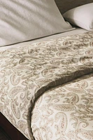 PAISLEY-PRINT DUVET COVER