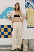 PANTALON RUSTIQUE CEINTURE