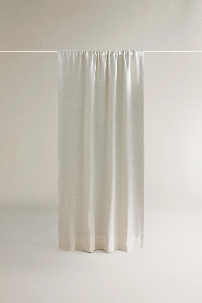 WUITE LINEN BLACKOUT CURTAIN