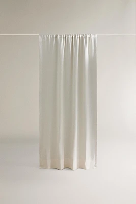 WUITE LINEN BLACKOUT CURTAIN