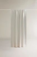 WUITE LINEN BLACKOUT CURTAIN