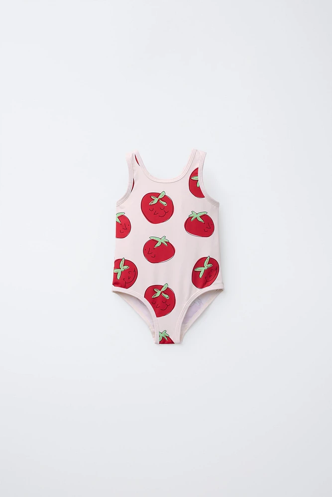 2-6 YEARS/ TOMATO SWIMSUIT