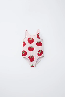 2-6 YEARS/ TOMATO SWIMSUIT
