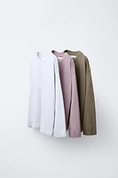 LOT DE TROIS T-SHIRTS UNIS