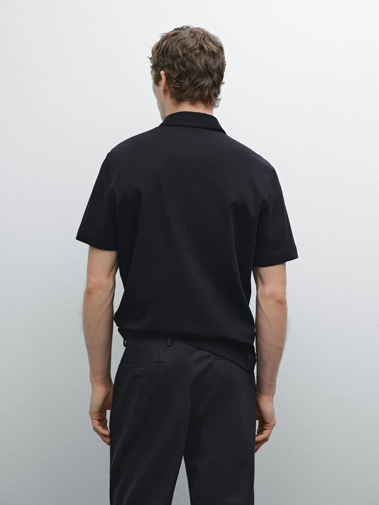 Polo 100 % coton à manches courtes