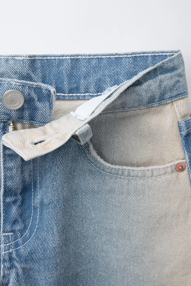 FRAYED DENIM SHORTS