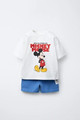 ENSEMBLE DE JOGGING T-SHIRT ET SHORT MICKEY MOUSE ©